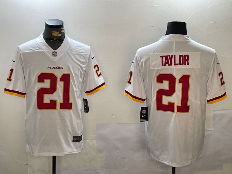 Men Washington Redskins 21 Taylor White 2024 Nike Limited NFL Jersey style 3